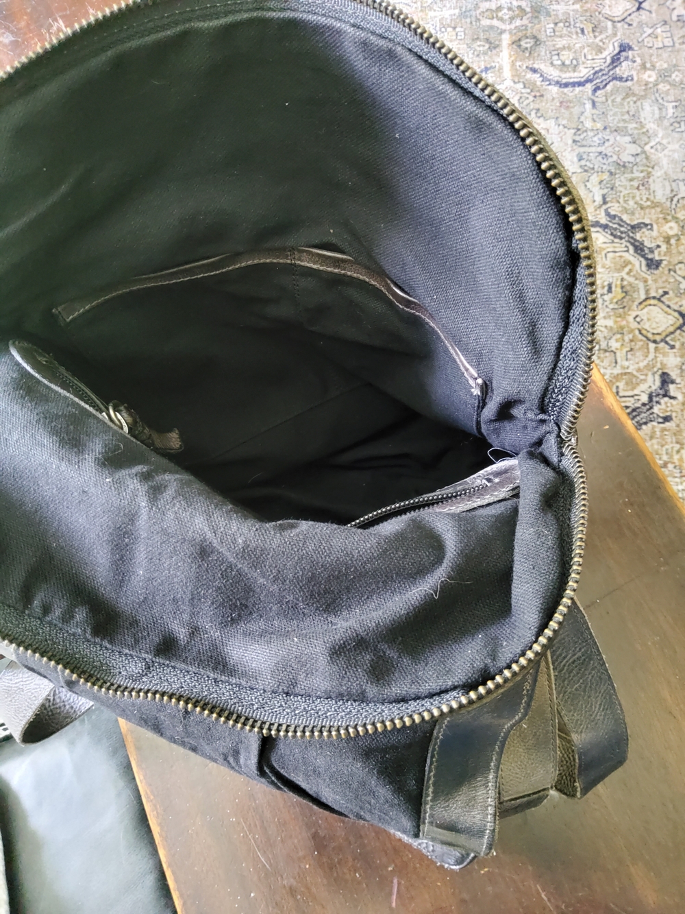 Bed Stu Pastsy Black Leather Backpack - Nwt - Picture 3 of 6